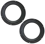 AERZETIX - C52103 - Satz von 2 Adaptern/halterungen/lautsprecherringe Ø165mm mit spezifischer kompatibilität - Ø177xØ144x34mm - abstandshalter/Ring aus MDF - für hecktüren