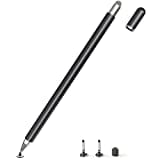 Tablet Stift für Alle Tablets, 2 in 1 Stylus Pen, SENKUTA Touchscreen Stift für Alle Tablets/Handys, Apple iPad, iPhone, Samsung, Surface, Lenovo, Xiaomi, Chromebook, Huawei Android iOS. Schwarz