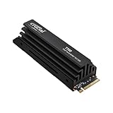 Crucial T700 1TB SSD PCIe Gen5 NVMe M.2 Interne SSD mit Premium-Kühlkörper, bis zu 11.700MB/s, Microsoft DirectStorage, PCIe 4.0 abwärtskompatibel, Solid State Drive - CT1000T700SSD5