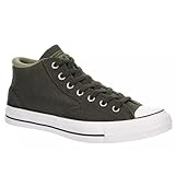 Converse Chuck Taylor All Star Malden Mid Canvas Sneaker – Schnürverschluss Stil – Höhlengrün/Mosy Sloth, Grün/Mosy, 12 Women/10 Men