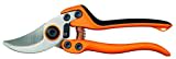 Fiskars Profi Bypass-Gartenschere für frische Äste und Zweige, Hochwertige Stahl-Klingen, Länge: 21 cm, Schwarz/Orange, PB-8 L, 1020203