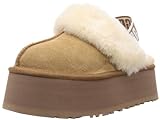 UGG Female Funkette Slipper, Chestnut, 8 (UK)