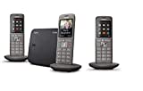 Gigaset CL660 Trio Set aus kabellosen Festnetztelefonen, anthrazitgrau