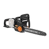 WORX WG385E.9 NITRO Akku Kettensäge 40V(2x20V) - bürstenloser Motor - automatische Kettenspannung & Kettenschmierung - 40cm Schnittlänge - 18m/s Schnittgeschwindigkeit - ohne Akku & Ladegerät