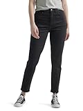 Lee Damen Legendary High Rise Mom Jeans, Schwarz, 50