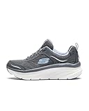 Skechers Damen D'lux Walker Infinite Motion Sneaker, Anthrazit, 39 EU