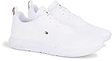 Tommy Hilfiger Herren Sneakers Corporate Knit Rib Runner, Weiß (White), 45