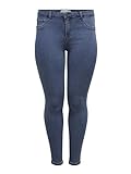 ONLY Carmakoma Damen Carthunder Push Up Reg Mbd Noos Skinny Jeans, Medium Blue Denim, 48 EU