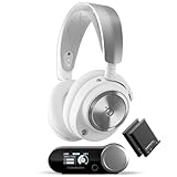 SteelSeries Arctis Nova Pro Wireless - Multi-System Gaming Headset - Magnetische Neodym-Treiber - Active Noise Cancellation -Infinity Power System -ClearCast Gen 2-Mic – PC, PS5, Switch, Mobile -Weiss