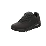 Skechers Herren Uno Stand On Air Sneaker, Black Durabuck Trim, 46 EU