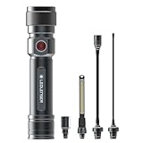 Ledlenser Workers Friend 4 in 1 Led Taschenlampe | Taschenlampe Led aufladbar 280 Lumen | Survival Ausrüstung | taktische Taschenlampe hell | Militär Ausrüstung flashlight | Akku Taschenlampe Led