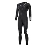 Ultra-Stretch-Neoprenanzug, 3 mm, Frontreißverschluss, Ganzkörper-Tauchanzug, Einteilig, für Männer und Frauen, Schnorcheln, Tauchen, Schwimmen, Surfen (Frauen, XL)