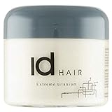 IdHAIR Extreme Titanium: Professionelles Mudwachs für stylisches Kurzhaar - Starker Halt, Glanz und Textur - Einfach auszuspülen - Parabenfrei - 100 ml