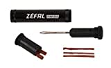 Zéfal Tubeless Reparatur-Set mit Befestigungsclip Flickzeug, Schwarz, Universal