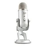 Blue Yeti USB-Mikrofon für Aufnahmen, Streaming, Gaming, Podcasting auf PC und Mac, Mikrofon für Laptop oder Computer, Blue VO!CE Effekte, Verstellbarer Ständer, Plug and Play - Silber