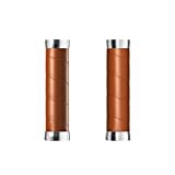 Brooks Slender Leather Grips (130 + 130 mm) – Honey-New22 Lenker für Erwachsene, Unisex, Gold, Standard