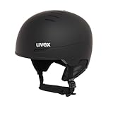 uvex wanted - robuster Skihelm für Damen und Herren - individuelle Größenanpassung - Nackenwärmer - black matt - 54-58 cm