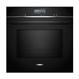 Siemens HM736GAB1, iQ700 Smarter Einbau-Backofen mit Mikrowellenfunktion, 60 x 60 cm, Made in Germany, 800 W, Schwarz, ecoClean & humidClean Selbstreinigung, Air Fry, cookControl, Farb-Touchscreen