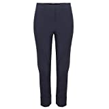 Robell Style BELLA09 – Bequeme, stretchige 7/8 Damenhose, Gerade geschnittenes Bein mit Aufschlag und Gesässtaschen Farbe Marine Größe 42