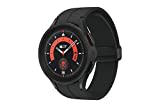 Samsung Galaxy Watch5 Pro, Runde Bluetooth Smartwatch, Wear OS, Outdoor-Fitnessuhr, Fitness-Tracker, 45 mm, Titanium Black