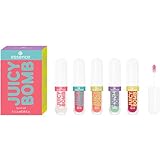 essence JUICY BOMB lip oil set 01, Lippenpflege, Mehrfarbig, acetonfrei, vegan, ohne Mikroplastikpartikel, glutenfrei, 1er Pack (5pcs)