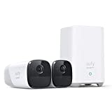 eufy Security eufyCam 2 Pro, Kabellose Überwachungskamera, Sicherheitssystem 365 Tage Akkuleistung, HomeKit Kompatibilität, 2K Auflösung, IP67 Wasserschutzklasse, Nachtsicht, 2-Cam-Set