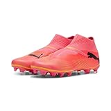 Puma Men Future 7 Match+ Ll Fg/Ag Soccer Shoes, Sunset Glow-Puma Black-Sun Stream, 43 EU