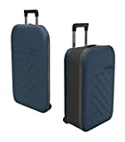 Rollink Vega II Reisekoffer, Trolley - Das Original mit innovativer Falttechnologie (Patent Pending) (Atlantic Blue, Cabin+ 55x35x23cm)