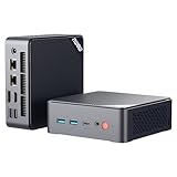 AWOW Mini PC Wi-11 Pro Gen12 N100 Quad Core 3.40 GHz, 16 GB DDR4 512 GB M.2 SSD Mini Desktop Computer, Micro PC Dual Display HDMI DP 4K@60 Hz Dual Gigabit Ethernet, WiFi5