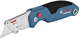 Bosch Professional Universal Klappmesser mit Klingenfach im Metall-Griff (inkl. 3x Klingen, Blister) - Amazon Exclusive Set