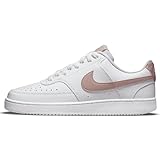 Nike Damen Court Vision Low Next Nature Sneaker, White/PINK Oxford, 41 EU