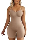 SHAPERX Shapewear für Damen Figurformender Body Shaper Bauchweg Formende Bodys Abnehmen Shaping Bodysuit, UK-SZ5218-Sienna-2-S/M