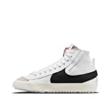 Nike Herren Blazer Mid '77 Jumbo Sneaker, White/Black-White-SAIL, 45 EU