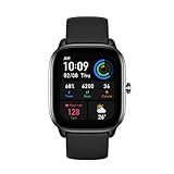 Amazfit GTS 4 Mini-Smartwatch mit integrierter 24-Stunden-Herzfrequenz- und Blutsauerstoffüberwachung von Alexa, 5 Satellitenortungssysteme, 120+ Sportmodi, 5 ATM-Fitness-Tracker