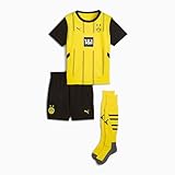 PUMA BVB Heim Minikit Saison 2024/25, Größe:116 (Gelb, 116)