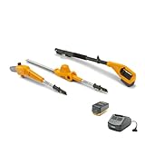 STIGA SMT 100e Kit Akku-Multifunktionswerkzeug, bis zu 70 Minuten Laufzeit, 20V-Akku (4Ah), Yellow/Grey/Black