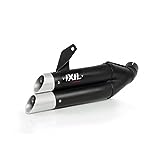 IXIL Hyperlow black XL Komplettanlage für YAMAHA MT-07, XSR 700, (Euro3+4) (Black)