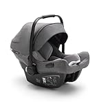 Bugaboo Turtle Air by Nuna, komfortabler Autokindersitz für Babys und Kleinkinder, ultra-leicht, sicher und praktisch, mit Sonnendach und Guckloch, grau