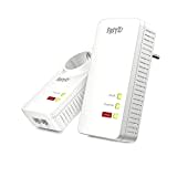 AVM FRITZ!Powerline 1260/1220 WLAN Set (WLAN-Access Point, ideal für Media-Streaming oder NAS-Anbindungen, 1.200 MBit/s, deutschsprachige Version)