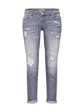 LTB Damen Jeans Mina Low Rise Super Slim Destroyed (Grey Denim, 32)