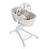 Chicco Baby Hug 4 in 1 Stubenwagen ab 0 Monate, Erhöhte Babyliege, Babybett, Hochstuhl mit Spielbogen, bis 15 kg, Verstellbare Rückenlehne, Verstellbare Höhe und 4 Räder