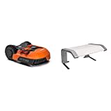 WORX Landroid M WR142E Mähroboter/Akkurasenmäher für Gärten bis 700 qm/Selbstfahrender Rasenmäher für einen ordentlichen Rasenschnitt + WORX WA0194 Landroid-Garage-WA0194