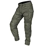 IDOGEAR G3 Kampfhose Herren Taktische Hose mit Knieschützern für Jagdschießen Militär Outdoor Cargohose (as3, Alpha, x_l, Regular, Regular, Ranger Green)