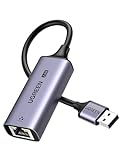 UGREEN USB 2.5G LAN Adapter Ethernet Adapter USB 3.0 auf RJ45 2500Mbps Gigabit Netzwerkadapter auf Aluminium kompatibel mit Laptop, PC unter Windows 11/10/8, macOS usw.