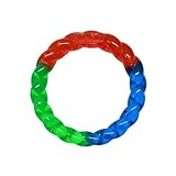 KONG Twistz Ring Dog Toy Small Red Green Blue