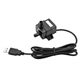 HEEPDD 5 V USB DC Mini Wasserpumpe, Brushless Aquarium Brunnen Wasserpumpe wasserdichte Haustier Brunnen