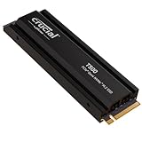 Crucial T500 SSD 4TB PCIe Gen4 NVMe M.2 Interne PS5 SSD Festplatte mit Kühlkörper, bis 7000MB/s, Laptop und Desktop kompatibel, Microsoft DirectStorage - CT4000T500SSD5