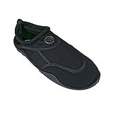 Rutscherlebnis Aqua-Schuhe schnelltrocknende Badeschuhe Unisex Wasserschuhe für Damen & Herren 42 Black