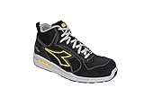 Diadora Herren Run NET AIRBOX MID S3 SRC, C0200 Schwarz Weiss, 45 EU