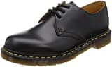 Dr. Martens 1461 Smooth 59 Last BLACK, Unisex-Erwachsene Derby Schnürhalbschuhe, Schwarz (Black/Gelbe Nähte), 40 EU (6.5 Erwachsene UK)